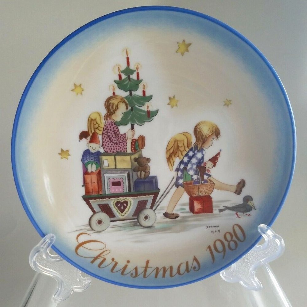 Vintage Bertha Hummel Plate Christmas 1980 PARADE INTO TOYLAND Ltd.Edition